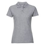 Russel Polycotton Polo mit Seitenschlitzen für Damen, Black XS, Z539F – Bild 3