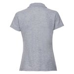 Russel Polycotton Polo mit Seitenschlitzen für Damen, Black XS, Z539F – Bild 4
