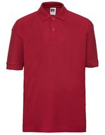 Polo Shirt aus Baumwolle mit Piquéstoff für Kinder – Bright Red