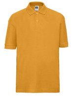 Russel Polo Shirt aus Baumwolle mit Piquéstoff für Kinder, Black 90 (XS), Z539K – Pure Gold