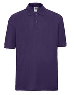 Russel Polo Shirt aus Baumwolle mit Piquéstoff für Kinder, Black 90 (XS), Z539K – Purple