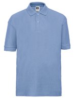 Russel Polo Shirt aus Baumwolle mit Piquéstoff für Kinder, Black 90 (XS), Z539K – Sky