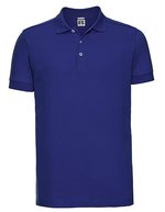 Russel Figurnahes Polo mit Fischgrät-Seitenschlitzen, Black L, Z566 – Brillante Reale