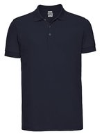 Russel Figurnahes Polo mit Fischgrät-Seitenschlitzen, Black L, Z566 – Blu navy francese