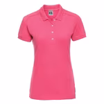 Russel Polo Slim Fit Stretch pour Femmes, Fuchsia S, Z566F – image 3