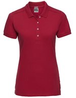 Russel Slim Fit Stretch Polo-Shirt für Damen, Bright Royal XL, Z566F – Classic Red