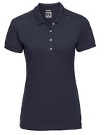 Russel Slim Fit Stretch Polo-Shirt für Damen, Bright Royal XL, Z566F – French Navy