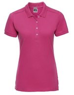 Russel Slim Fit Stretch Polo-Shirt für Damen, Bright Royal XL, Z566F – Fuchsia