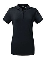 Russel Slim Fit Stretch Piqué Poloshirt für Damen, Black XS, Z567F – Bild 2