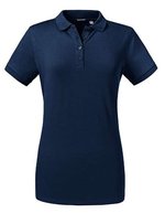 Russel Slim Fit Stretch Piqué Poloshirt für Damen, Black XS, Z567F – French Navy