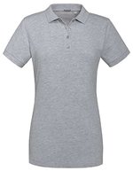 Russel Slim Fit Stretch Piqué Poloshirt für Damen, Black XS, Z567F – Light Oxford (Heather)