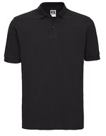 Russel Kurzarm-Polo-Shirt aus 100% Baumwolle – Black