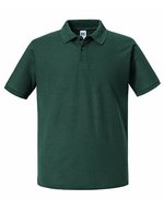 Russel Piqué Polo Shirt aus Recyclingmaterial – Bottle Green