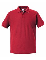 Russel Piqué Polo Shirt aus Recyclingmaterial – Classic Red