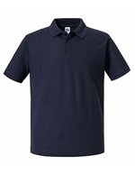 Russel Piqué Polo Shirt aus Recyclingmaterial, Black M, Z570M – Marine francais