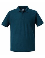 Russel Piqué Polo Shirt aus Recyclingmaterial, Black M, Z570M – Petrole Bleu