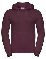 Russel Langarm-Hoodie mit Kapuze und Kängurutasche, Black XS, Z575N – Burgundy