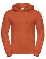 Russel Langarm-Hoodie mit Kapuze und Kängurutasche, Black XS, Z575N – Orange