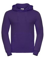 Russel Langarm-Hoodie mit Kapuze und Kängurutasche, Black XS, Z575N – Purple