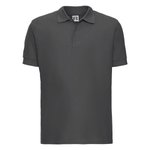 Russel Baumwoll-Poloshirt mit Double-Tuck Piqué, Azure Blue XS, Z577 – Bild 3