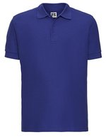 Russel Baumwoll-Poloshirt mit Double-Tuck Piqué, Azure Blue XS, Z577 – Bright Royal