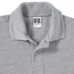 Russel Poloshirt aus Baumwolle mit Strukturstreifen, Black XS, Z599 – Bild 6