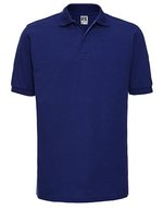Russel Poloshirt aus Baumwolle mit Strukturstreifen, Black XS, Z599 – Bright Royal