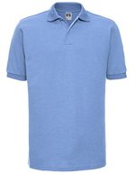 Russel Poloshirt aus Baumwolle mit Strukturstreifen, Black XS, Z599 – Sky