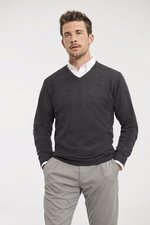 Russell Collection Strickpullover Russell Collection V-Ausschnitt, Black XXS, Z710 – Bild 1