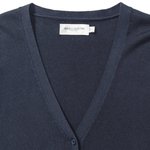 Russell Collection Baumwoll-Polyacryl V-Ausschnitt Cardigan, Black XXS, Z715F – Bild 6
