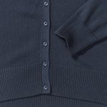 Russell Collection Baumwoll-Polyacryl V-Ausschnitt Cardigan, Black XXS, Z715F – Bild 7