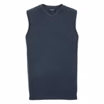 Russell Collection Pull Sans Manches Col V Cotton Blend™, French Navy L, Z716 – image 3