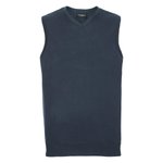 Russell Collection Ärmelloser V-Ausschnitt Pullunder Cotton Blend™, Black XXS, Z716 – Bild 3