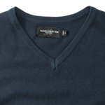 Russell Collection Ärmelloser V-Ausschnitt Pullunder Cotton Blend™, Black XXS, Z716 – Bild 6