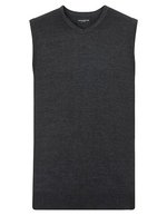 Russell Collection Ärmelloser V-Ausschnitt Pullunder Cotton Blend™ – Charcoal Marl