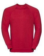 Russel Fleckenabweisendes Raglan-Sweatshirt 295 g/m², Black XS, Z762 – Classico Rosso