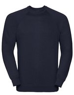 Russel Fleckenabweisendes Raglan-Sweatshirt 295 g/m², Black XS, Z762 – Blu navy francese