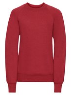 Russel Sweatshirt mit SpotShield™-Beschichtung für Kinder – Bright Red