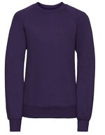 Russel Sweatshirt mit SpotShield™-Beschichtung für Kinder, Black 90 (XS), Z762K – Violet