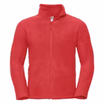 Russel Fleecejacke mit Kadettkragen und Reißverschlüssen, Classic Red S, Z8700 – Bild 3