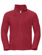 Russel Fleecejacke mit Kadettkragen und Reißverschlüssen, Black XS, Z8700 – Classic Red