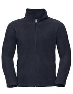 Russel Fleecejacke mit Kadettkragen und Reißverschlüssen, Black XS, Z8700 – French Navy
