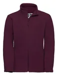 Fleecejacke mit Kadettkragen für Kinder – Burgundy