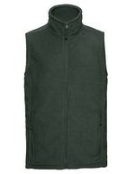Russel Ärmellose Fleeceweste mit Kadettkragen, Bottle Green M, Z8720 – Vert bouteille