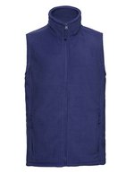 Russel Ärmellose Fleeceweste mit Kadettkragen, Bottle Green M, Z8720 – Vif Royal