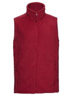 Russel Ärmellose Fleeceweste mit Kadettkragen, Bottle Green M, Z8720 – Classique Rouge