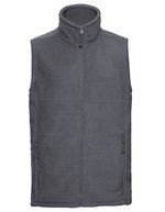 Russel Ärmellose Fleeceweste mit Kadettkragen, Bottle Green M, Z8720 – Convoy Gris (Uni)