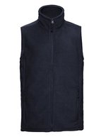 Russel Ärmellose Fleeceweste mit Kadettkragen, Bottle Green M, Z8720 – Marine francais