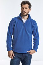 Russel Fleecepullover mit Kadettkragen und Reißverschluss, Black XS, Z8740 – Bild 1