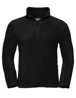 Russel Fleecepullover mit Kadettkragen und Reißverschluss, Black XS, Z8740 – Bild 2